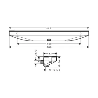 Шланговое подсоединение Hansgrohe Rainfinity 26843670 черный